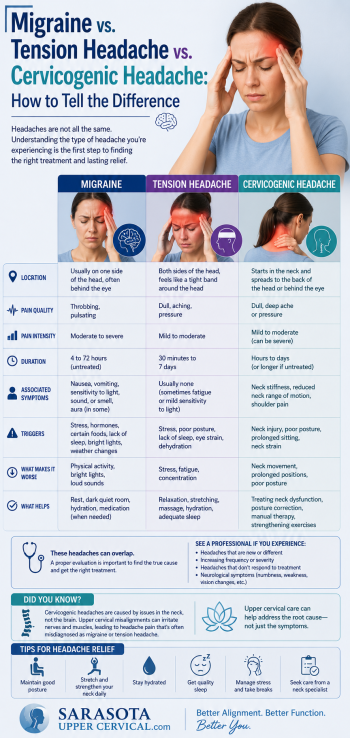 Migraine vs. Tension Headache vs. Cervicogenic Headache: How to Tell the Difference