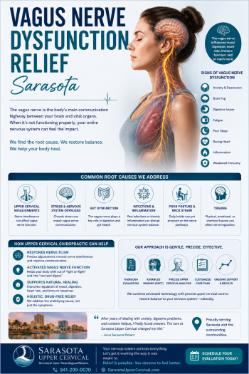 Vagus nerve dysfunction treatment and relief Sarasota | A Complete Guide to understanding the neck connection