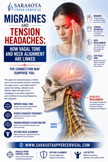 Migraines and Tension Headaches: How Vagal Tone and Neck Alignment Are Linked | Sarasota Migraine Relief