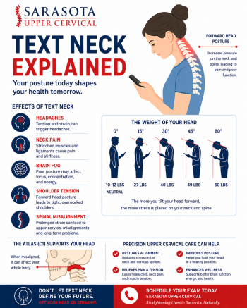 Text neck explained | Sarasota Upper Cervical
