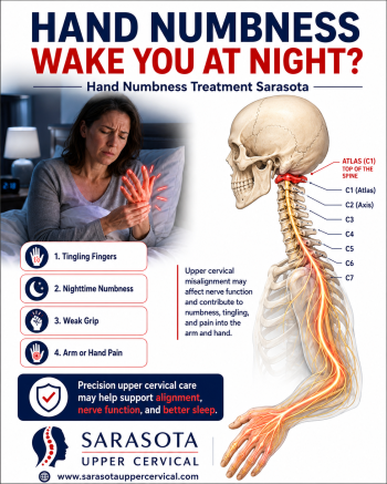Hand numbness wake you at night Hand numbness treatment Sarasota