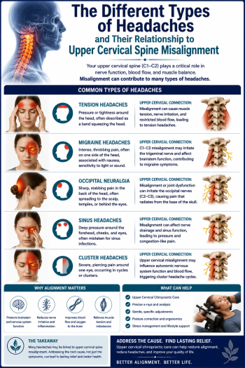 The Different Types of Headaches and Their Relationship to Upper Cervical Spine Misalignment