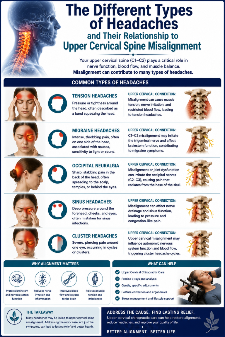 The Different Types of Headaches and Their Relationship to Upper Cervical Spine Misalignment