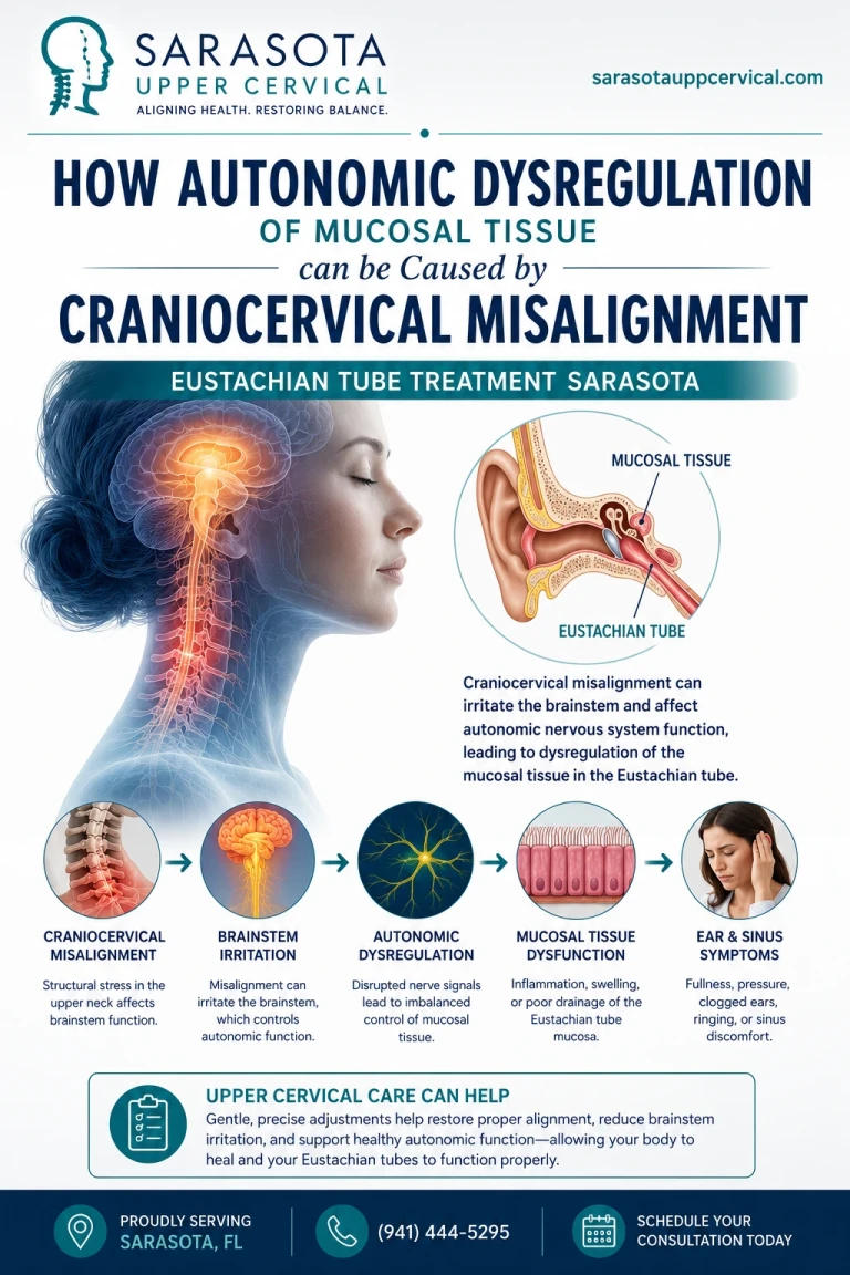 How autonomic dysregulation of mucosal tissue can be caused by cranio-cervical misalignment| Eustachian Tube Treatment Sarasota