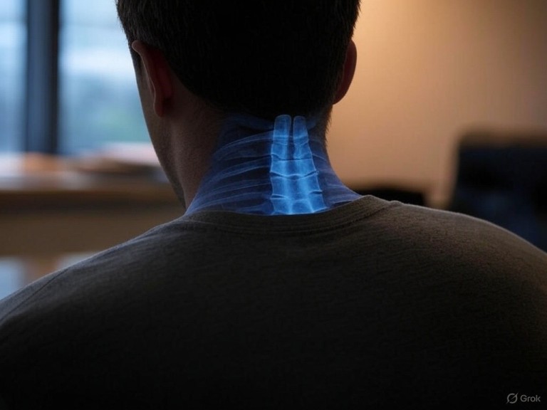 경추 척추증 및 상부 경추 척추 교정 지압 요법